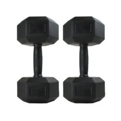 BlackHex Dumbbells 18 BlackHex Dumbbells -Fitness Gear Hub 17.5kg BHDB