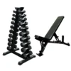 Dumbbell Tree Set And Bench Bundles -Fitness Gear Hub 1kg 10kg Heavy bench