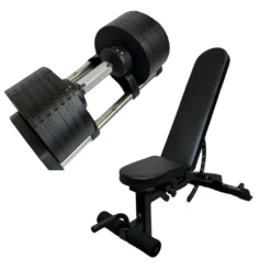 24kg Adjustable Dumbbells 21 24kg Adjustable Dumbbells -Fitness Gear Hub 24kgadjustabledumbbellSinglewithbench