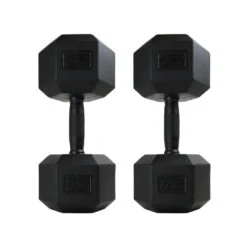 BlackHex Dumbbells 22 BlackHex Dumbbells -Fitness Gear Hub 27.5kg BHDB
