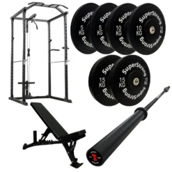 60kg Black Bumper Plate Set With Cable Squat Rack & 7FT Barbell 11 60kg Black Bumper Plate Set With Cable Squat Rack & 7FT Barbell -Fitness Gear Hub 60kg set carbon bar pulley rack heavy bench bef3b294 8d96 4674 9d91 7c0a26dffb1a