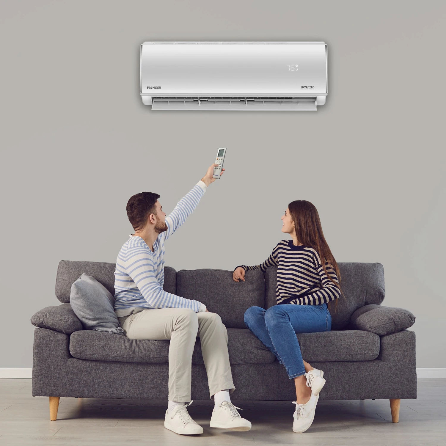 Pioneer® Diamante Essenza™ 12,000 BTU 17 SEER2 230V High-Wall Ductless Mini-Split Air Conditioner Inverter Heat Pump With 16 Ft. Kit 4 Pioneer® Diamante Essenza™ 12,000 BTU 17 SEER2 230V High-Wall Ductless Mini-Split Air Conditioner Inverter Heat Pump With 16 Ft. Kit - Image 2