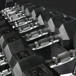 Hex Dumbbell Set 2.5kg-40kg 16 Pairs 16 Hex Dumbbell Set 2.5kg-40kg 16 Pairs -Fitness Gear Hub Hex Dumbbell Set 2 5kg 40kg 16 Pairs 2 5kg increments Dumbbells SuperStrong Fitness