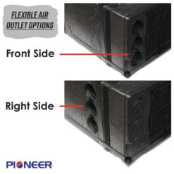 Pioneer® 10,000 BTU 115V Under-Bench RV Inverter Heat Pump Air Conditioner -Fitness Gear Hub RVUnderBenchAirDuctOutlet