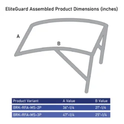 EliteGuard™ Outdoor Metal Shelter For Mini Split Condensing Units -Fitness Gear Hub eliteguard dims