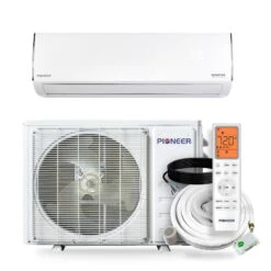 Pioneer® Diamante Essenza™ 12,000 BTU 17 SEER2 230V High-Wall Ductless Mini-Split Air Conditioner Inverter Heat Pump With 16 Ft. Kit