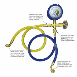 Mini Split R410a Low Side Suction Charging Service Gauge Hose Set 5/16" Port -Fitness Gear Hub lowsidesuction05 baa25c5e 3a59 408d 9f6c bfc2a1c8afee